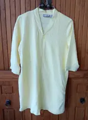 New With Tags! I. Appel Classics Women's Large. Light Yellow. Front Zip Robe
