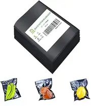 [CL CANLENPK] CANLENPK 2.7×4 Inch Mini Black Vacuum Sealer Bags,Small Precut Food Storage Bag,Seal Meal Snack Fruit Nut,Boil Steam Heat Freeze,Commercial Grade Heavy Duty Sealable Bags(100PCS)