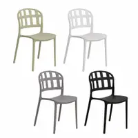 在飛比找特力屋線上購物優惠-[特價]【IDEA】海灘風編織紋包覆透氣休閒椅/餐椅(4色任