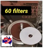 60X Bellman White Coffe Paper filter - for CX-25P