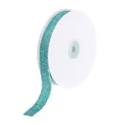 Metallic Glitter Velvet Ribbon 13/16 Inch x 10 Yard Gift Wrap Light Blue