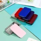 Kit Empty Tins Container Mini Iron Box Pill Cases Rectangular Storage Box