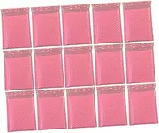 COHEALI 50pcs Bubble Storage Bag Packing Envelopes with Wrap Self-sealing Wrap Bag Black Foam Padding Colorful Envelopes Packaging 6x10 Tape Pink Mailers Reusable Pink