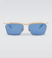[Jacques Marie Mage] Jacques Marie Mage Bresson rectangular sunglasses One Size gold