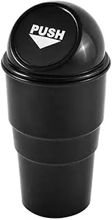 Black Vehicle Car Auto Garbage Trash Can Small Automotive Cup Holder