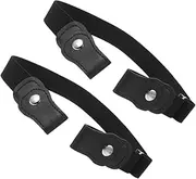 [FRCOLOR] 2Pcs No Buckle Adjustable Stretch Belt for Adults Comfortable Elastic Waist Belt Durable Design for Jeans and Pants Versatile Fashion Accessory