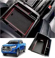 Center Console Organizer Tray for for Toyota Hilux 2016-2021 Armrest Box Glove Secondary Storage Box Console Armrest Tray Insert Tray Interior Accessories