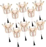 Ipetboom 10pcs Nail Polish Brush Replacement Sets Brushed Cap for Nail Bottle Accurate Application for Home Manicure