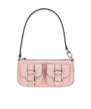 Michael Michael Kors Zoe Small Pebbled Pouch One size Pink