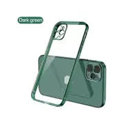 Iphone TPU Clear Case 7/8 Soft Case Dark Green ShockProof Cover