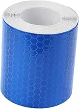 CHILDWEET Reflective Warning Tape Weatherproof Safety Sticker with High Night Visibility for Vehicles Emergency Use Pattern Reflective Strip Dark Blue