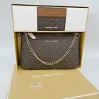 Bundle Michael Kors Brown Giftable Boxed Xbody Xmas Gift Bag Wallet Set NWT $616