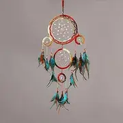 Crafts Dream Catcher Brown Wind Chimes Handmade Dreamcatcher Net for Wall Hanging Car Home Decoration