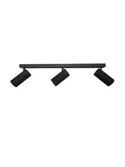 Jessy 3 Light Bar Spot in Ribbed Black