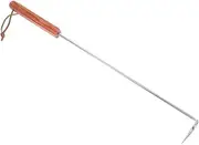 Meat Flipper Hook Sturdy Wood Meat Hook Grilling Handy Steak Flipper Steak Turner Tool for Outdoor Camping Barbecue
