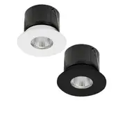 70mm LED Downlight 12w Black, White CCT CRI 90+ HV5511T Havit Lighting