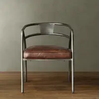 在飛比找樂天市場購物網優惠-拉奧孔 美式客廳鐵藝餐椅休閑沙發椅做舊復古吧臺咖啡椅電腦椅子