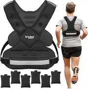 Aduro Sport Adjustable Weighted Vest Workout Equipment, 4lbs - 32lbs Body Weight Vest for Men, Women, Kids