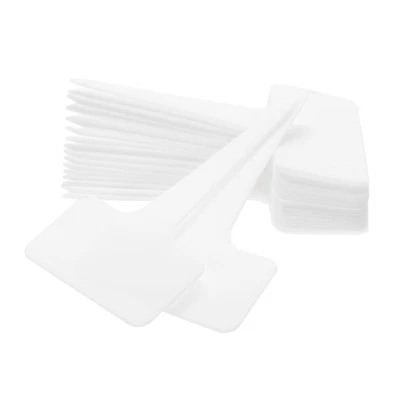 100Pcs 4 Inch Plant Labels Large T-Style Garden Marker Plant Tags White