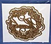 Anna Griffin Floral Sentiment Dies Thanks w/ Flowers Design & Shadow Die
