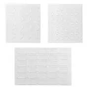 Heavy Duty Double Sided Tape Set, 90PCS Reusable Clear Nano Sticky Pads, Perf...