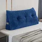 Large Triangular Headboard Wedge Bed Rest Reading Pillow Backrest Positioning...