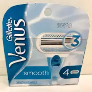 Gillette Venus Smooth Women's Razor 3 Blade Refills - 4 cartridges