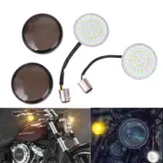 2x 1157 LED Turn Signals Light Smoke Lens for Harley Touring Softail White Amber (for: Honda)
