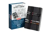 Derwent A5 Sketching Journal Book Set Graphik Line Maker Markers