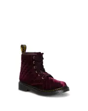 Dr. Martens Girls' 1460 Quilted Velvet Boots - Toddler, Little Kid, Big Kid