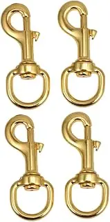 BESPORTBLE 2sets Zinc Alloy Pet Collar Hooks Swivel Joint Traction Rope Buckle for Dogs Cats Harness Accessories 2pcs*2