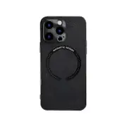 Iphone Magsafe Leather Case leather Black 12 Pro Case Cover