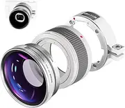 NEEWER 2 in 1 18mm Wide Angle & 10x Macro Lens with Extension Tube, Bayonet Mount Lens Adapter & Cleaning Cloth, Only Compatible with Sony ZV1 (White Frame)