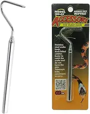 Bilindasly Portable Mini Snake Hook Collapsible Stainless Steel Snake Tongs and Reptile Supplies Hook Retractable Catching Snake Handling Tool 16cm to 68cm