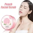 Peach Exfoliating Gel For Face Whitening 90g Facial Deep Clean` Body Scrub I8I2