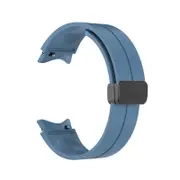 20mm Samsung Watch Band Magnetic Folding Clasp for Galaxy Watch 4/5-PremiumBlue