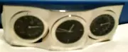 Desktop Home Office Silver Mini Clock Cute & Unique & Rare with °F & °C NEW