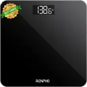 RENPHO Core 1S Digital Bathroom Scale LED Display Step-On Weight Machine Black