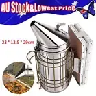 Bee Hive Smoker Stainless Steel Beekeeping Equipment Tool + Heat Shield Quality
