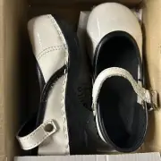 Kids Sanita Closed Back Marcelle Elisabeth Patent Size 26 White