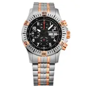 Revue Thommen Men's Airspeed Black Dial Two-Tone Automatic Date Watch 16071.6154