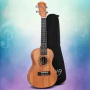 26 Inch Tenor Ukulele 18 Frets Hawaii Guitar Smooth Touch Mahogany W/ Carry Bag