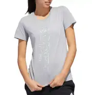 adidas T Shirt Womens XS Climalite Training Short Sleeve Crew Tee Grey Glow