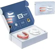 Premium Custom Silicone Denture Set, Silicone Restyle Prothese Set, Silicone Reline Denture Set, Soft Denture Reline Kit for Men and Women,1pc