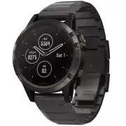 Garmin Unisex Smartwatch Fenix 5 Plus Titanium Bracelet Multisport 010-01988-02