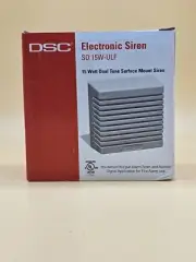 DSC Electronic Siren SD 15W-ULF Indoor New Alarm System Siren Wired Dual Tone