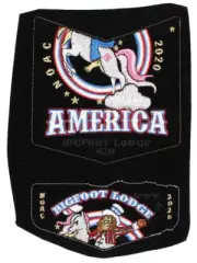 2020 NOAC Uncut Prototype Unicorn Flap Set Bigfoot Lodge 620 Glaciers Edge Patch