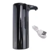 Foam Soap Dispenser Automatic - Touchless Soap Dispenser USB Rechargeable Electric Soap Dispenser 450ML Black
