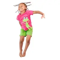 在飛比找蝦皮購物優惠-瑞典Lipfish-快樂青蛙玩偶短袖棉T 【粉紅】來自瑞典,