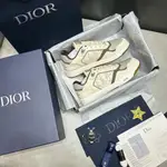 鞋-DIOR B27 LOW'CREAM GREIGE WITH CHRISTIAN DIOR 1947 SIGNATU